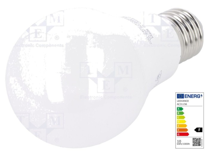 Lampă LED E27 6500K, 11,5W