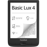 eBook Reader PocketBook Basic Lux 4 PB618, ecran tactil 6.0 E Ink Carta&trade; HD, 212dpi, 8GB+slot microSD, iluminare frontala, WiFi, Negru