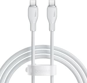 CABLU alimentare si date Baseus Pudding, pt. smartphone, USB Type-C la USB Type-C , 100W, 1.2m, negru &amp;quot;P10355702221-00&amp;quot; (timbru verde 0.18 lei) - 6932 foto