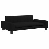 Cumpara ieftin Pat de caini, negru, 90x53x30 cm, material textil