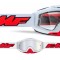 Ochelari Enduro MX FMF Powerbomb Rocket White Lentila Clara