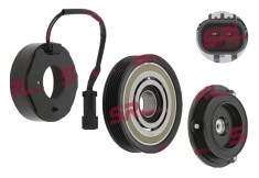 Ambreiaj compresor aer conditionat Chrysler Voyager 192001; Dodge Caravan 192000; compresor tip Denso 10PA17J, diametru fulie 120mm; 04677144AB;