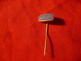 Insigna ARCOM , metal si email , l=1,5cm