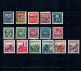 Slovacia 1939, ocupatia germana - Supratipar pe Cehoslovacia, motive locale, serie incompleta, nestampilata, cu sarniere