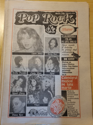 Pop rock &amp;amp; show februarie 1992-inteviu laura stoica,michael jackson,beatles,jazz foto