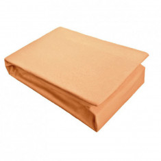 Husa de Pat tip Jersey, Orange, 160x200 cm (Bumbac 100%)