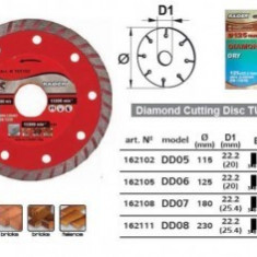 Disc diamantat segmentat TURBO 180mm, Raider