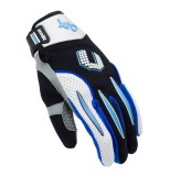 Manusi motociclete cross-enduro unisex Unik Racing model X-10 culoare: albastru XL (10 cm)