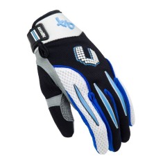 Manusi motociclete cross-enduro unisex Unik Racing model X-10 culoare: albastru XL (10 cm)