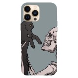 Husa compatibila cu Apple iPhone 13 Mini model Love beyond death, Silicon, TPU, Viceversa, Transparent, Carcasa