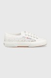 Superga tenisi 2750 MACRAME femei, culoarea alb, S81219W