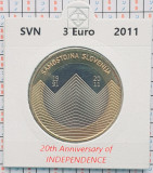 Slovenia 3 euro 2011 UNC - Independence - km 101 - cartonas personalizat D62901