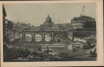 Carte Postala - Roma - Sparita - Ponte e Castel S. Angelo &amp;quot;CP43&amp;quot; foto