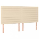 Cumpara ieftin Tablii de pat, 4 buc, crem, 80x5x78/88 cm, textil
