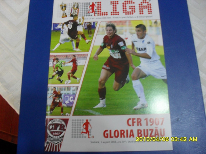 program CFR Cluj - Gloria Buzau
