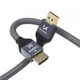 Cablu Video WZK Ultraboost, HDMI - HDMI, 8K, 3m, Gri WHDMI-30, Universal