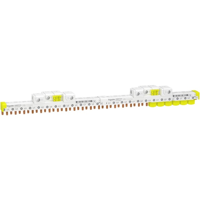 Bareta de alimentare 3P+N cu conectori 24M Acti9 Schneider A9XPP724