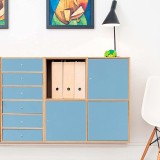 Tapet Awnic, PVC, albastru, 300 x 40 cm