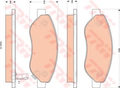 Set placute frana,frana disc OPEL CORSA D (2006 - 2016) TRW GDB1713 foto