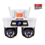 Camera de supraveghere tripla JORTAN 8 cu Wi-Fi si pe cablu retea RJ45