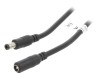 Cablu DC 5,5x2,5mm Negru 3m, Goobay