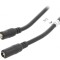 Cablu DC 5,5x2,5mm Negru 3m