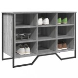 Gossi pantofar, gri sonoma, 90x38x61,5 cm, lemn prelucrat
