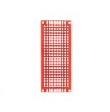 Set 2x Placa prototip PCB universala 3x7 cm double sided rosie, fibra sticla, pas 2.54mm, lipire THT, electronica DIY