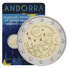 Andorra 2 euro 2022 comemorative, in coincard foto