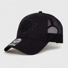 47brand șapcă NHL LA Kings culoarea negru, cu imprimeu HVIN-BRANS08CTP-BKA88