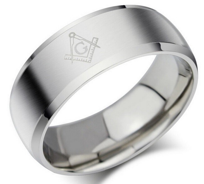 Inel masonic tip verigheta SILVER