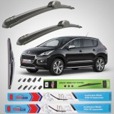Cumpara ieftin Ștergătoare TeamCar Set Complet Peugeot 3008 I FL (2013-2016) Parbriz 800mm+700mm Lunetă 300mm OE 1609192480