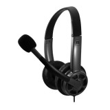 Casti On-Ear cu fir Maxell HS-HMIC, USB, microfon, control volum, negru