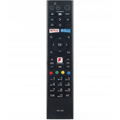 Telecomanda pentru decodor Humax RM-L08, x-remote, Netflix, VOD, Freeview Play, Negru foto