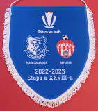Fanion(protocol-oficial) meci fotbal FARUL Constanta-SEPSI OSK (2022/2023)