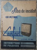 Instructiuni soba de incalzit cu petrol Confort SL160