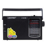 Radio portabil 2.5W, 12 benzi FM/TV/MW/SW1-9, LEOTEC