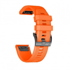 Curea silicon Tech-Protect Smooth Garmin Fenix 3/5X/3HR/5X Plus/6X/6X Pro Orange foto