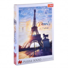 Puzzle Turnul Eiffel Trefl, 1000 piese, 48 x 68 cm foto