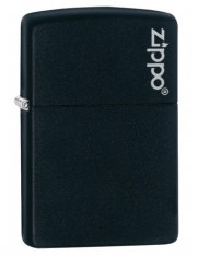 Bricheta Zippo 218ZL Black Matte with Zippo Logo foto