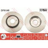 Disc frana Trw DF6148, parte montare : punte fata