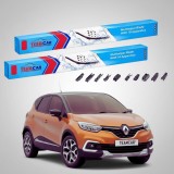 Cumpara ieftin Ștergătoare Renault Captur I Facelift SUV 2016-2019 | Set Față Flat Premium &ndash; TeamCar&reg;