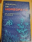 Manual de homeopatie Gh. Bungetzianu, P. Chirila ; Editura Medicala 1983