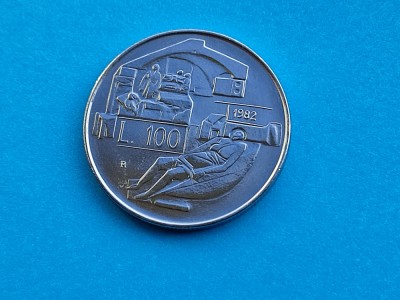 100 Lire 1982 San Marino-UNC-RAR foto