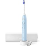 Periuta de dinti electrica Philips Sonicare Seria 6100 HX7406/02, 3 viteze, 62.000 miscari/minut, Indicator luminos, Albastru