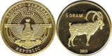 Nagorno Karabakh 2013 - 5 dram, capra, UNC