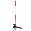 Dispozitiv eliminare buruieni roșu &amp; argintiu 99,5 cm aluminiu