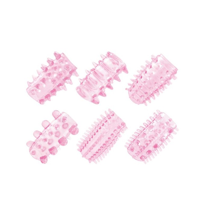 Set 6 Mansoane Penis &raquo;Toyz4Lovers&laquo; 4 cm - Roz