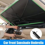Parasolar auto pentru parbriz interior, 120x65 cm, Negru
