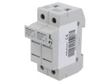 Clemă QOLTEC 10x38mm pentru șină DIN 30A 1kVDC cod 52584
